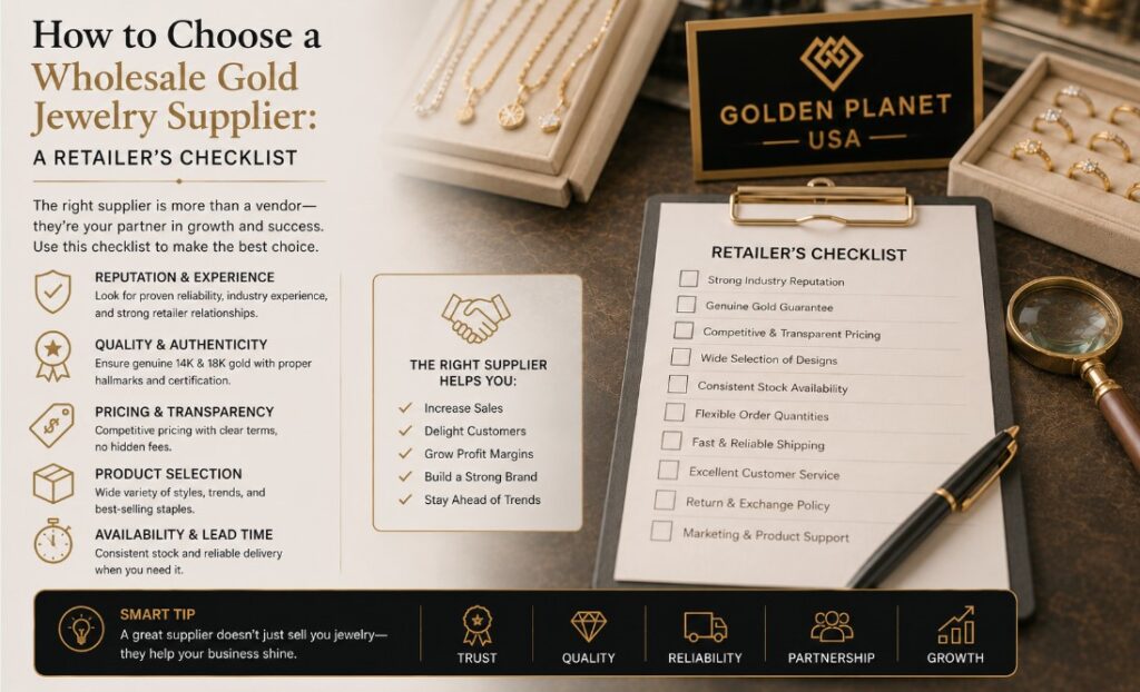 Choose a Wholesale Gold Jewelry Supplier